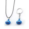 New Game Doragon Quest Keychian Dragon Warrior Blue Slime Key Ring Rape Chain Pendant Men Car - Dragon Quest Shop